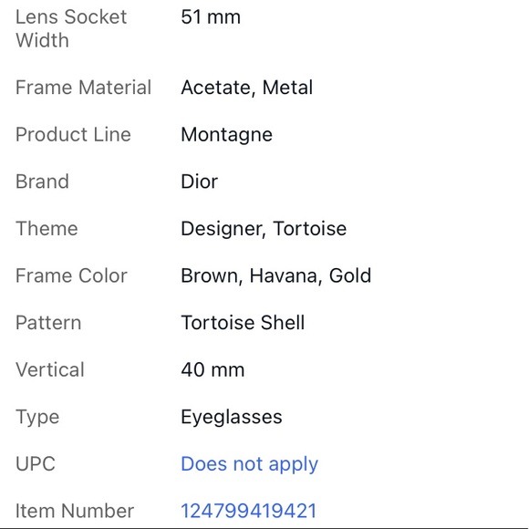 Authentic CHRISTIAN DIOR Cat Eye Glasses Havana - Picture 12 of 16